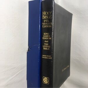Holy Bible New Old Testament PTL Parallel Version King James With Box EUC